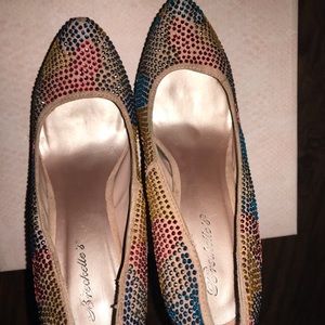 Paisley Rhinestone Heels